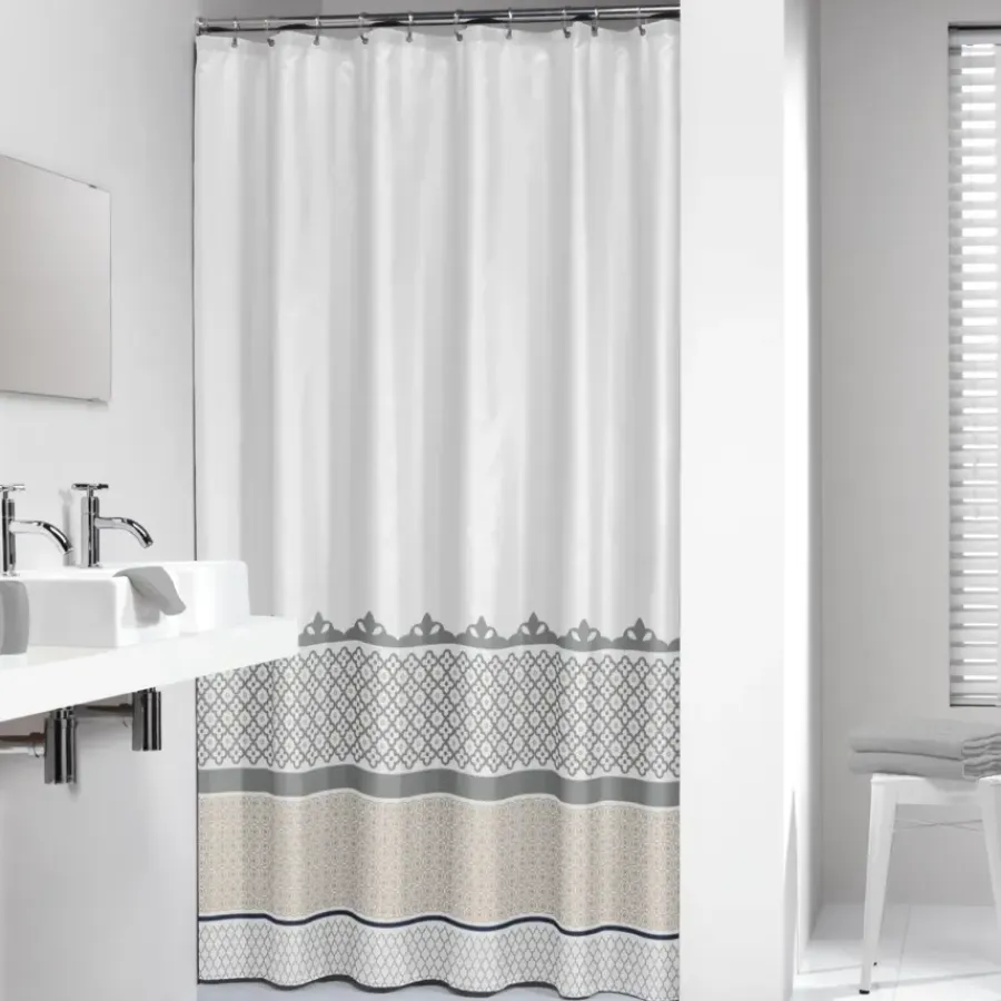 Sealskin Marrakech Douchegordijn Textiel 180x200 cm Zilver