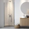 Sealskin pendeldeur voor douche nis chroom 90 x 200 cm