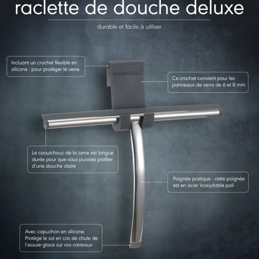 Sealskin raamwisser luxe met ophangbeugel chroom