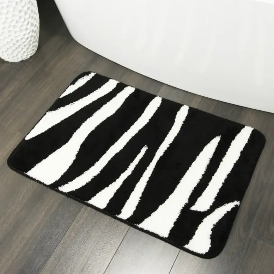 Sealskin Safari badmat zwart 60 x 90 cm