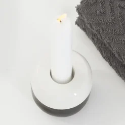 Sealskin Sphere kaarsenhouder zwart