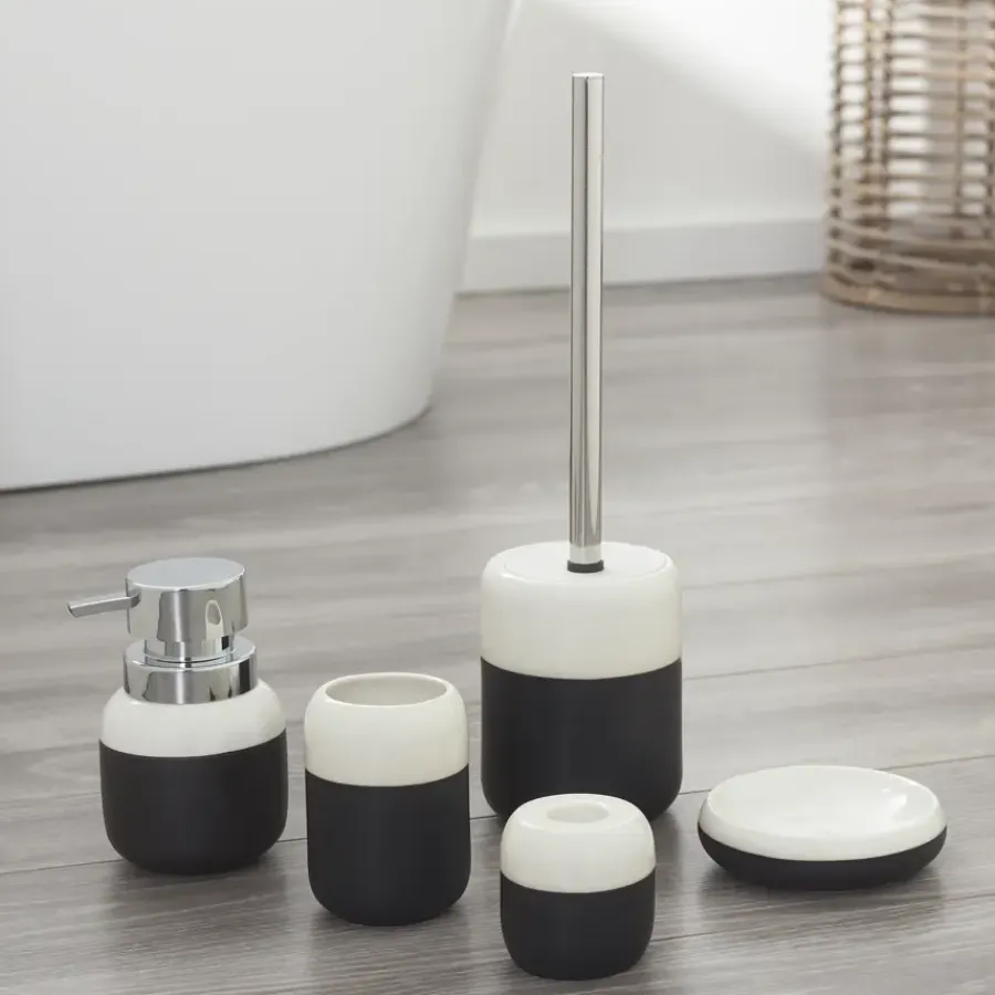 Sealskin Sphere zeepdispenser porselein zwart
