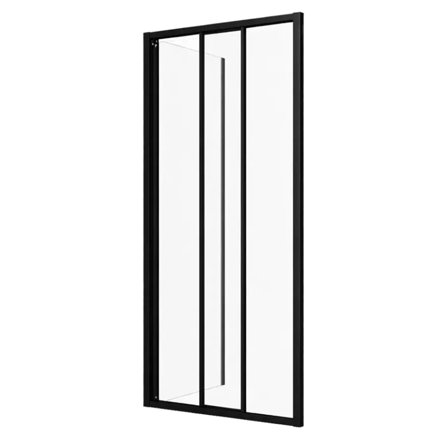 Sealskin zijwand schuifdeur voor douchecabine Hooked mat zwart 90 x 200 cm