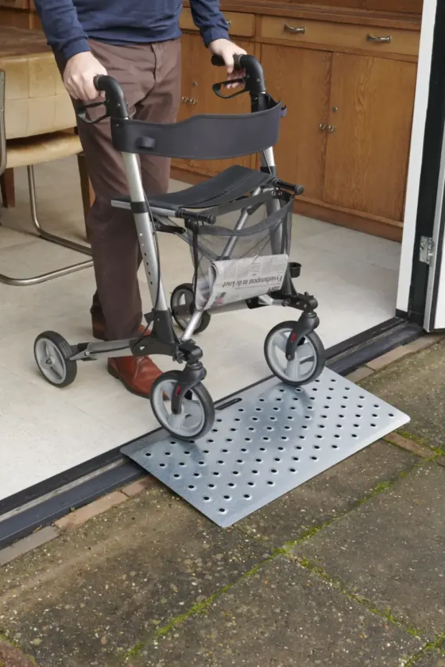 Secu care drempelhulp plus model 2 B=78 cm H 3-7 cm staal verzinkt