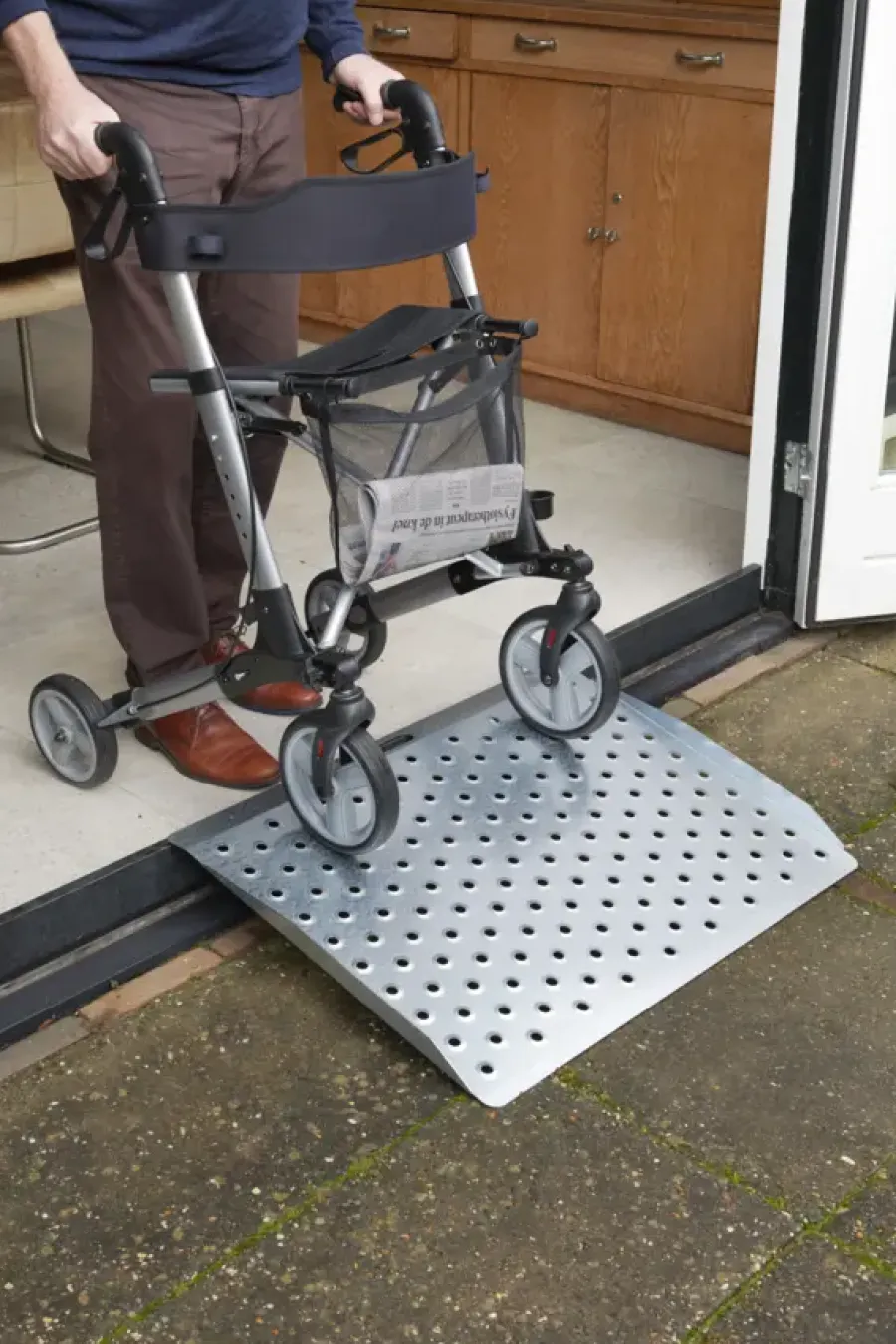 Secu care drempelhulp plus model 1 B=78 cm H 5-15 cm staal verzinkt