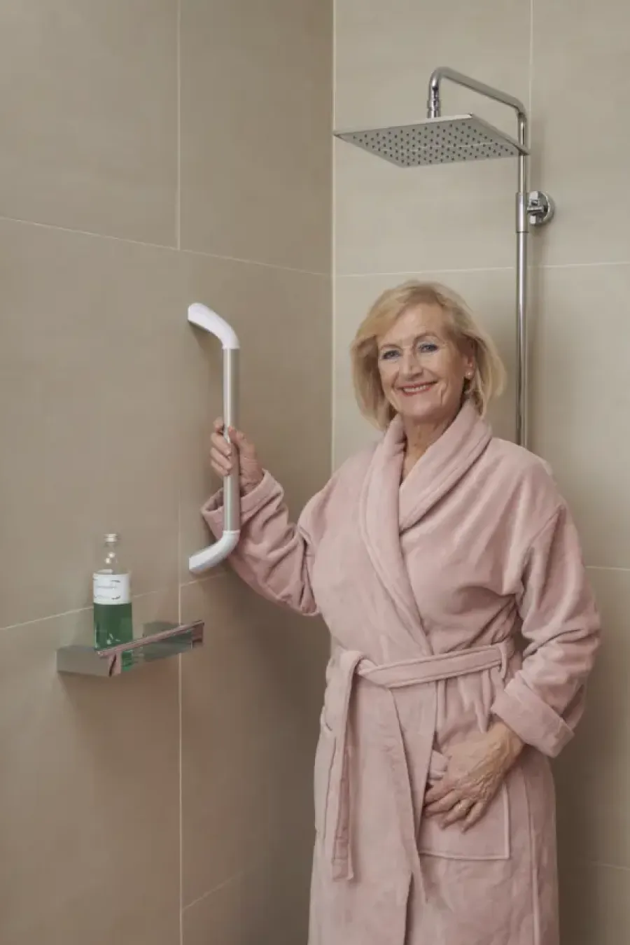 Secu care wandbeugel 50 cm aluminium wit