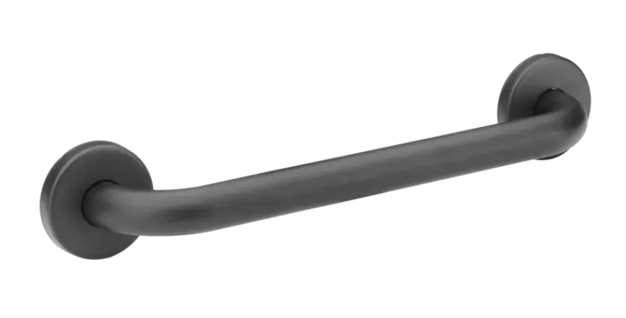 Secu care wandbeugel 30 cm diameter 25 mm RVS zwart