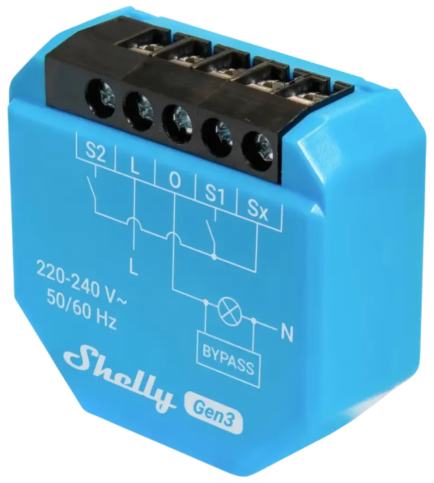 Shelly 1L Gen3 slimme schakelaar WiFi (2-draads)