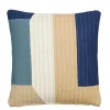 Geen Sierkussen blauw patchwork - l45xb45xh10cm