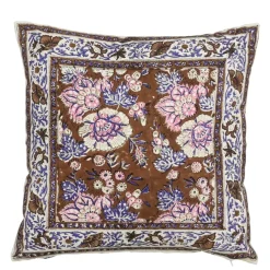 Geen Sierkussen bloemen bruin - l45xb45xh10cm