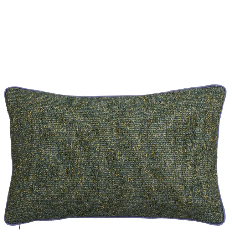 Geen Sierkussen bouclé blauw - l45xb45xh10cm