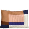 Geen Sierkussen donker bruin patchwork - l55xb35xh10cm