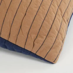 Geen Sierkussen donker bruin patchwork - l55xb35xh10cm