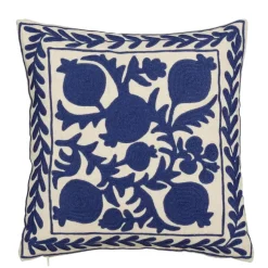 Geen Sierkussen granaatappel blauw - l45xb45xh10cm