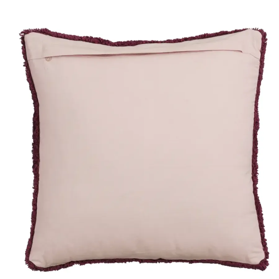 Geen Sierkussen hart donker roze - l45xb45xh10cm