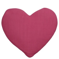 Geen Sierkussen hart donker roze - l50xb45xh8cm
