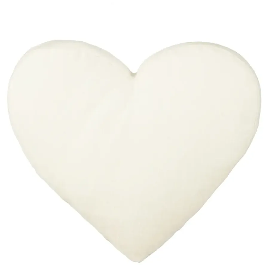 Geen Sierkussen hart grijs - l50xb45xh8cm