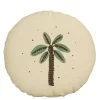 Geen Sierkussen palmboom rond groen - h10xd40cm