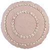 Geen Sierkussen rond schelp l.roze - h10xd45cm