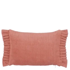 Geen Sierkussen ruffled d.roze - l55xb35xh10cm