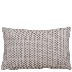 Geen Sierkussen ruit blauw - l55xb35xh10cm