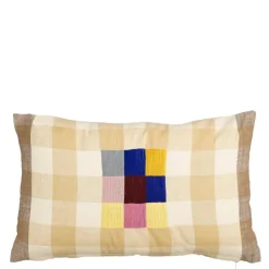 Geen Sierkussen ruit bruin - l55xb35xh10cm