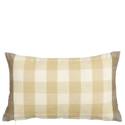 Geen Sierkussen ruit bruin - l55xb35xh10cm