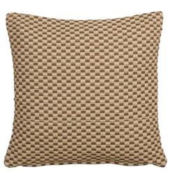 Geen Sierkussen ruit bruin - l45xb45xh10cm