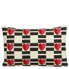 Geen Sierkussen streep hart rood - l55xb35xh10cm