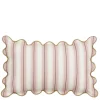 Geen Sierkussen strepen licht roze - l55xb35xh10cm