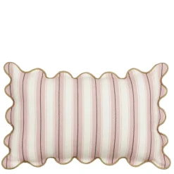 Geen Sierkussen strepen licht roze - l55xb35xh10cm