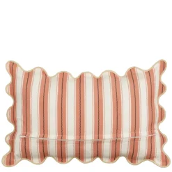 Geen Sierkussen strepen oranje - l55xb35xh10cm