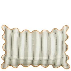 Geen Sierkussen strepen taupe - l55xb35xh10cm