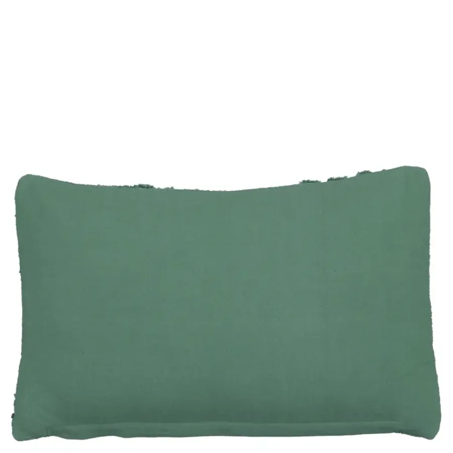 Geen Sierkussen tufted groen - l55xb35xh10cm