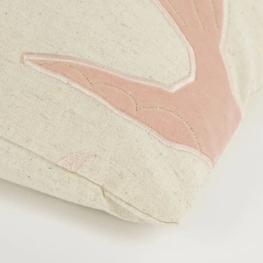 Geen Sierkussen vogel licht roze - l55xb35xh10cm