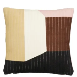 Geen Sierkussen zwart patchwork - l45xb45xh10cm