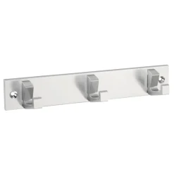 Geen Siro kapstok 3 haken Kristel aluminium 210 mm