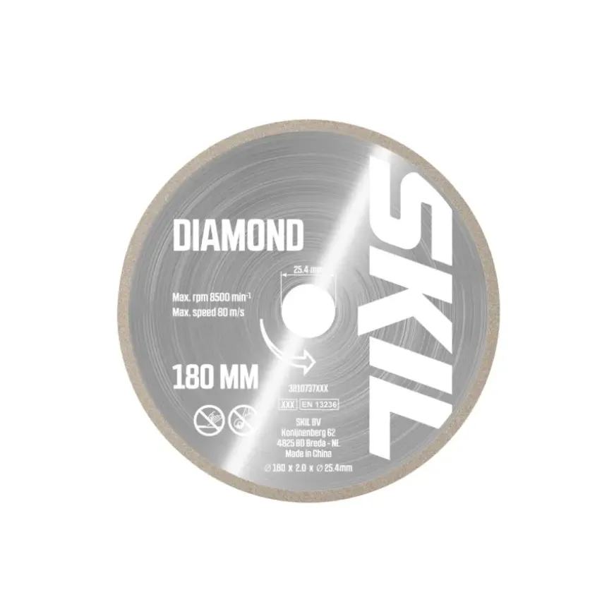 SKIL diamantschijf 180mm voor tegelzaag 2610S01191 voor o.a. model 1350