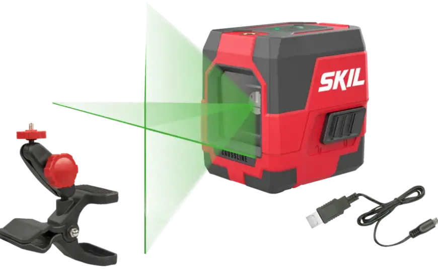 SKIL kruislijnlaser groen 20m 1912AA Li-ion accu - incl. USB lader en klem