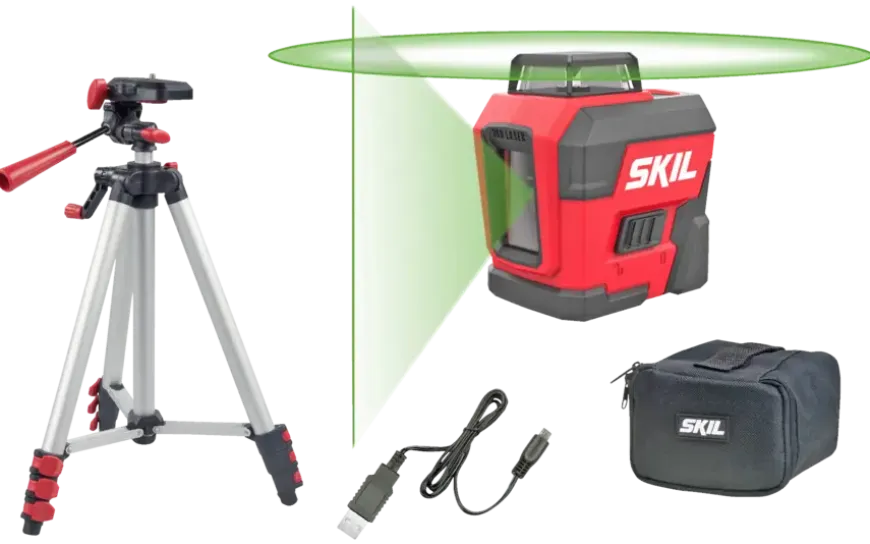 SKIL kruislijnlaser / rotatielaser 360° groen 30m 1961DA Li-ion – incl. USB oplaadkabel en statief