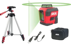 SKIL kruislijnlaser / rotatielaser 360° groen 30m 1961DA Li-ion – incl. USB oplaadkabel en statief