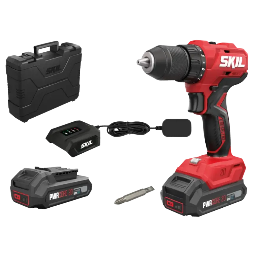 SKIL 20V accuboormachine 3011HB brushless 55Nm (incl. 2 stuks 2,0Ah accu + lader)
