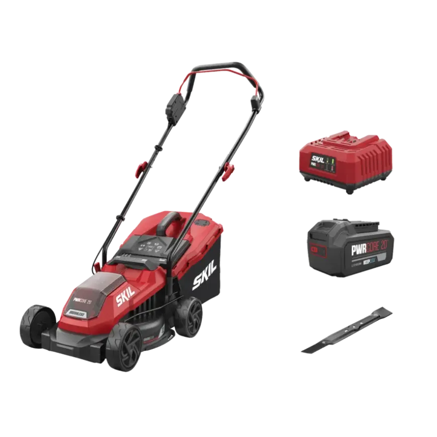 SKIL 20V grasmaaier 0125AA brushless 32cm + 4,0Ah accu + snellader