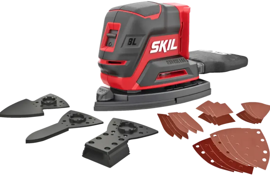 SKIL 20V multischuurmachine 3720CB compact brushless incl. 24 schuurbladen en 3 schuurhulpstukken (zonder accu)