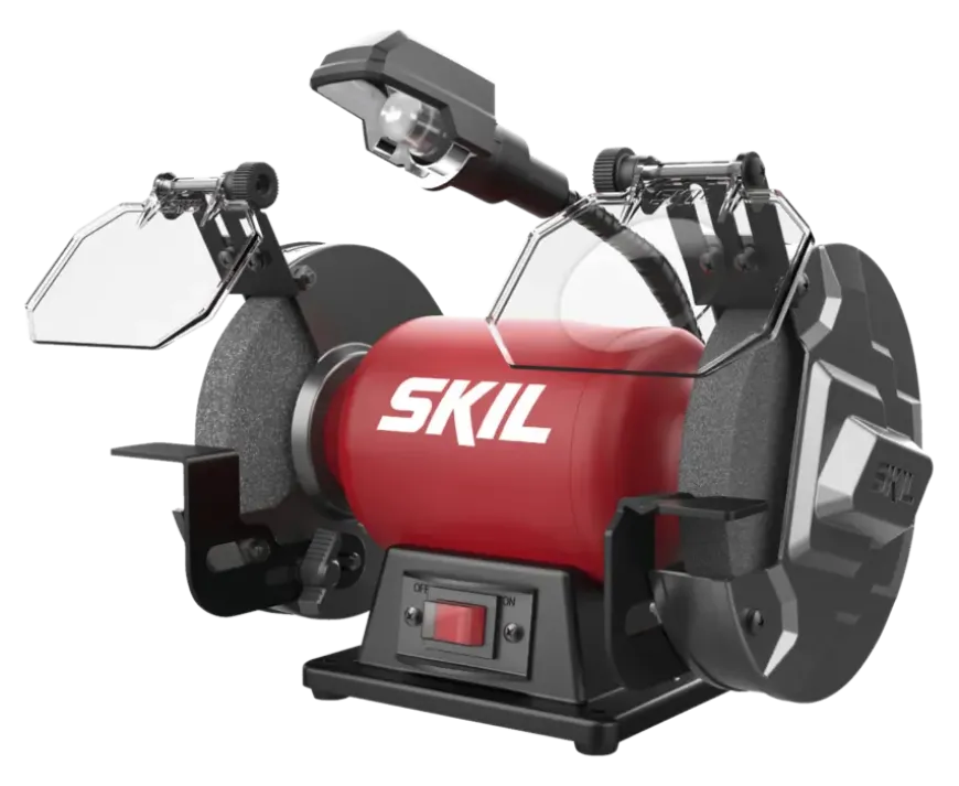 SKIL werkbankslijpmachine/dubbele schuurmachine 1355AA 400W inclusief 2 slijpschrijven 150mm