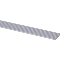 Slijtstrip kunststof RVS look zelfklevend 2,5x28mm 260cm