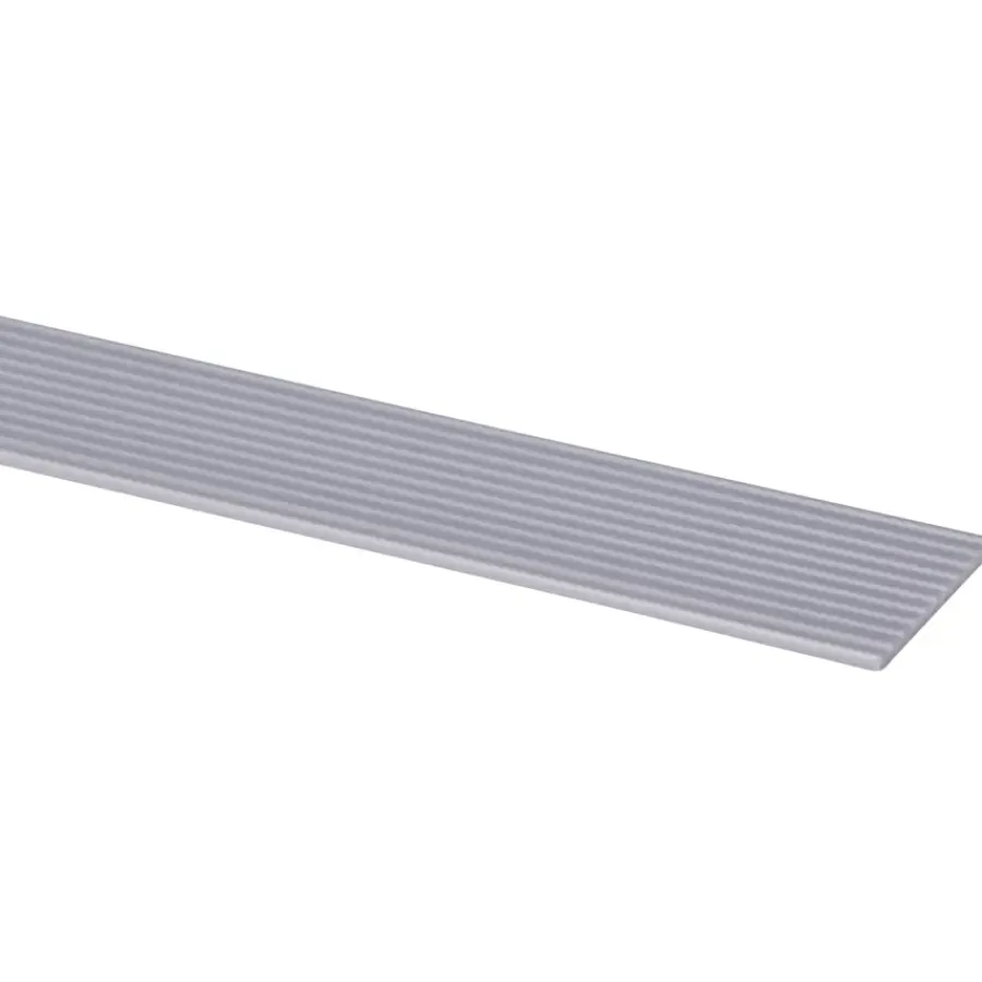 Geen Slijtstrip kunststof RVS look zelfklevend 2,5x40mm 260cm