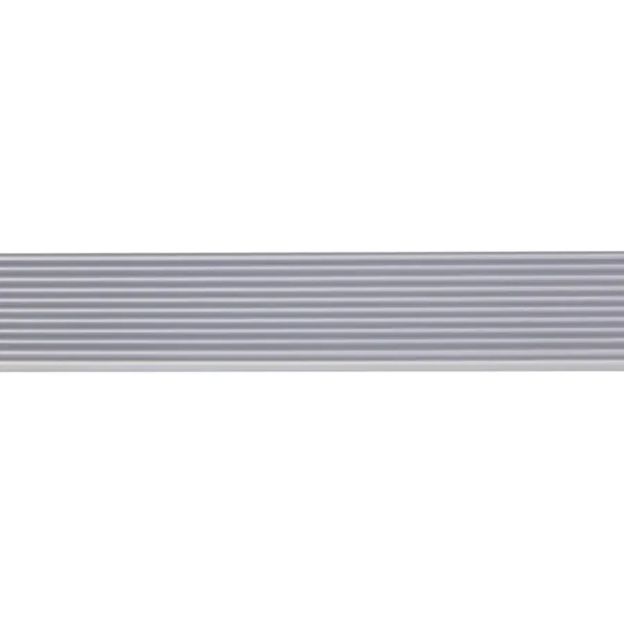 Geen Slijtstrip kunststof RVS look zelfklevend 2,5x40mm 260cm