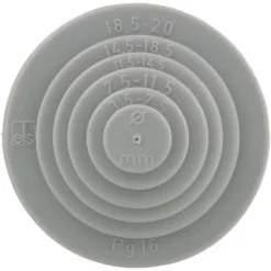 Snijnippel PG16 grijs tbv kabeldoos 20mm (10 stuks)