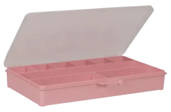 Sorteerdoos met 9 vakken roze